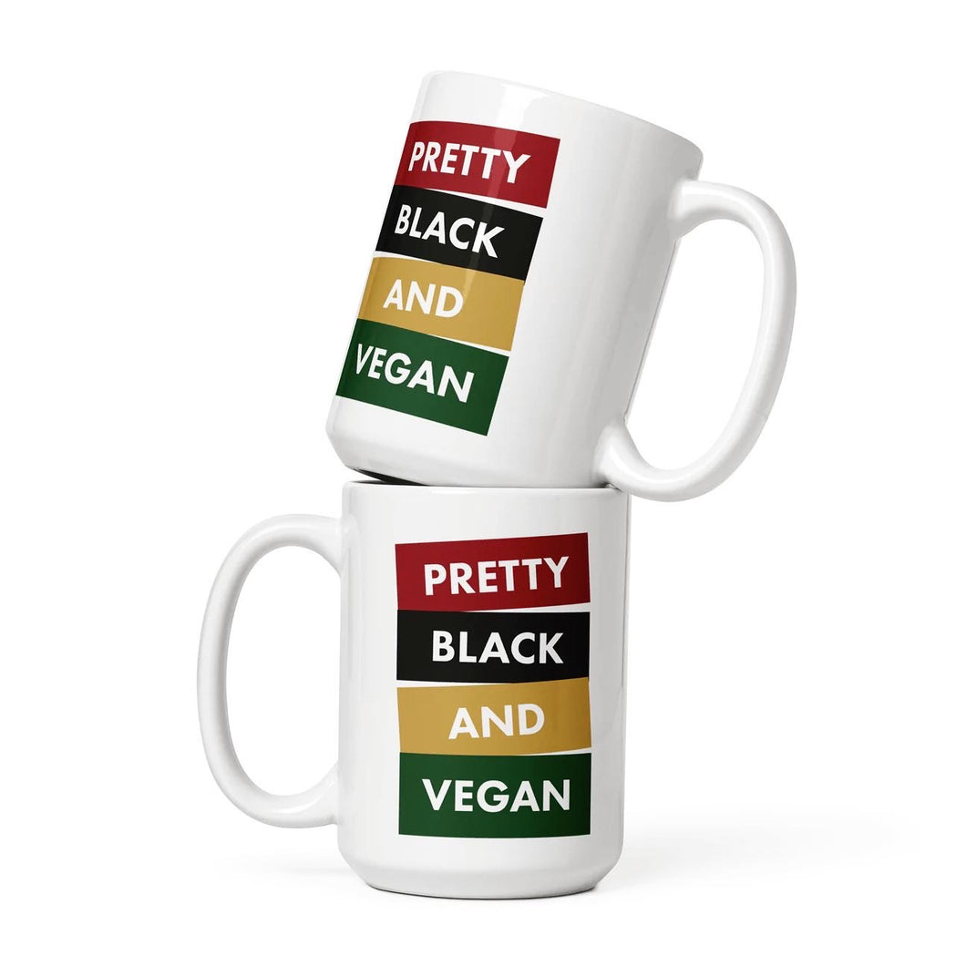 Pretty Black & Vegan Mug